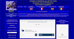 Desktop Screenshot of euro-detectives.org