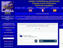 Tablet Screenshot of euro-detectives.org